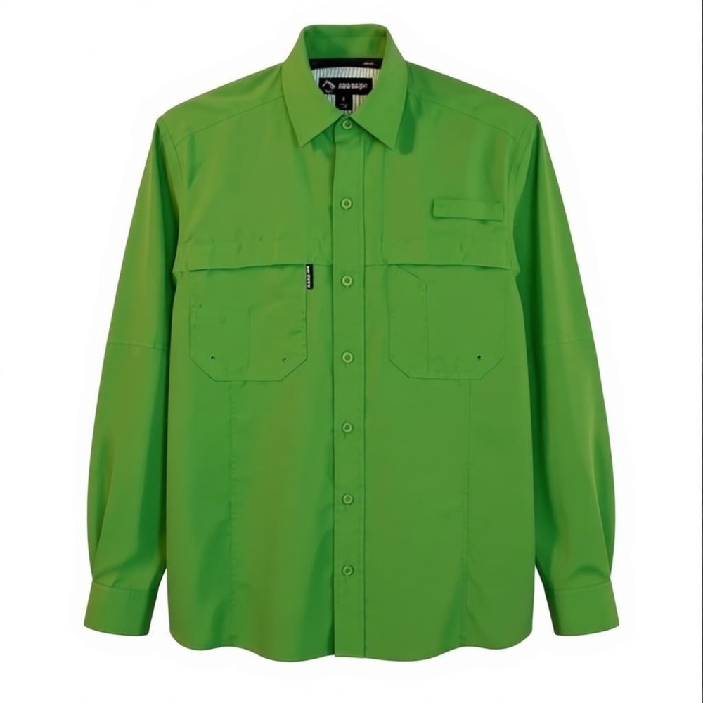 DRI-DUCK | Men’s Green Casual Button Down Shirt Size Small